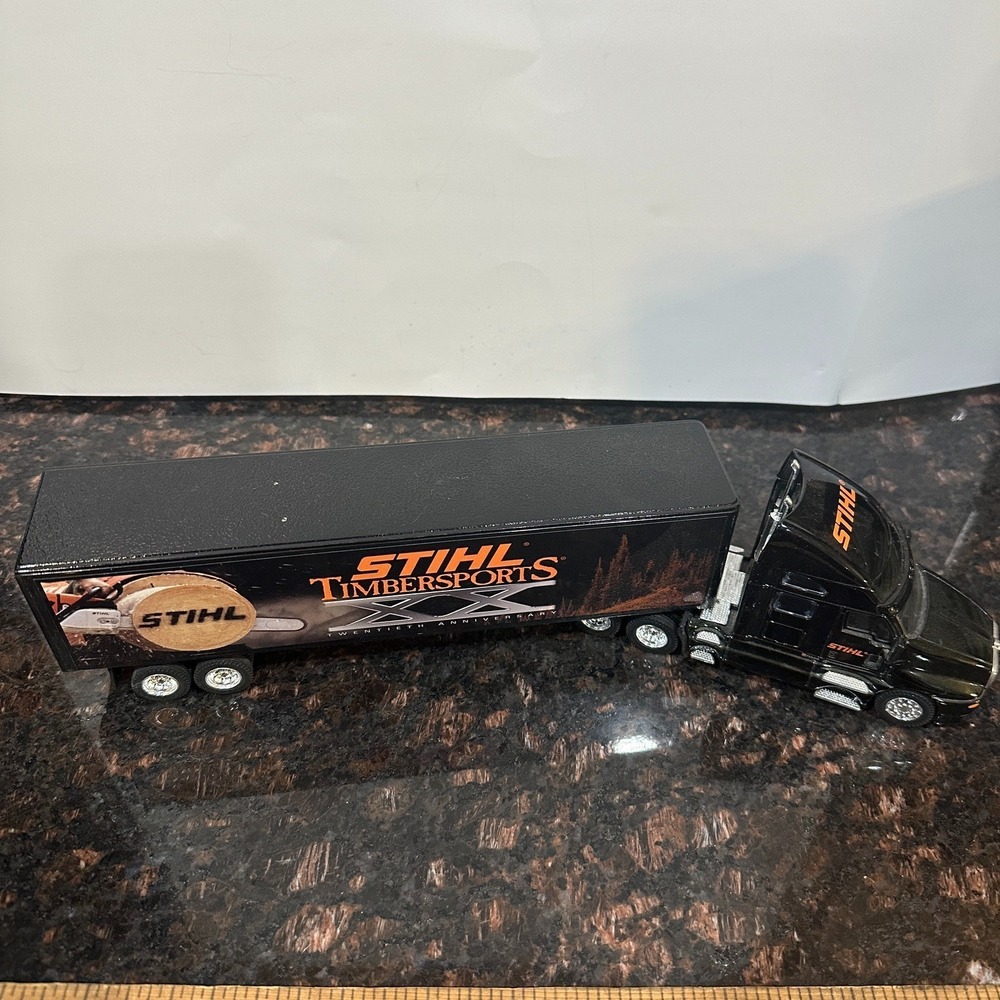 STIHL Timbersports XX 20th Anniversary Truck Diecast Race Cars Semi 1:24 Trailer